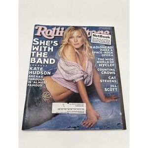 Rolling Stone Magazine Oct 12 2000 Kate Hudson Almost Famous Issue 851 Radiohead